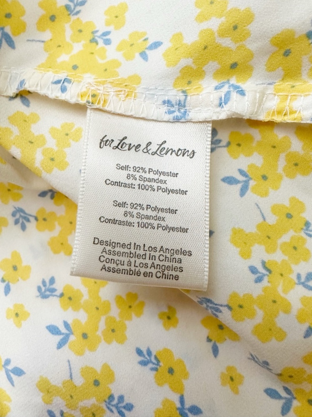 NWT For Love and Lemons Yellow Floral Daffodil Lace Robe Dress L - Picture 13 of 16